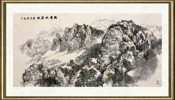 朱凡_瑞雪映翠林