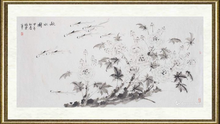 李鸿照_秋水图