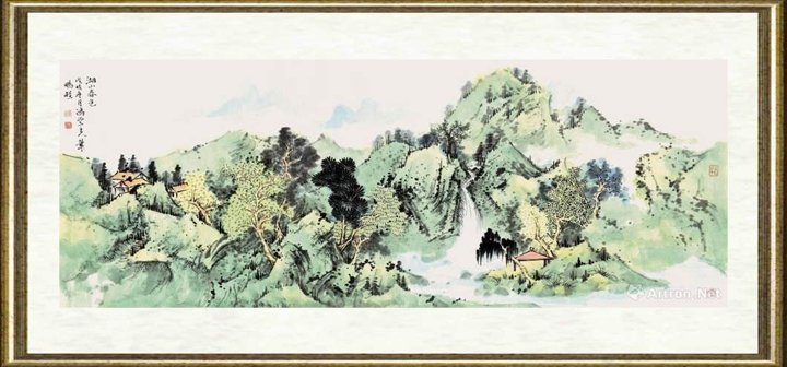 崔鹏程_湖山春色