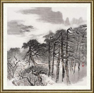 牟丕芳_黄山云松