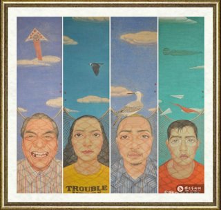 欧阳光_网系列-四条屏