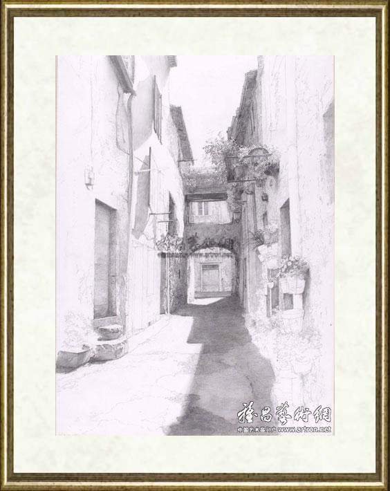 徐芒耀_素描作品风景06