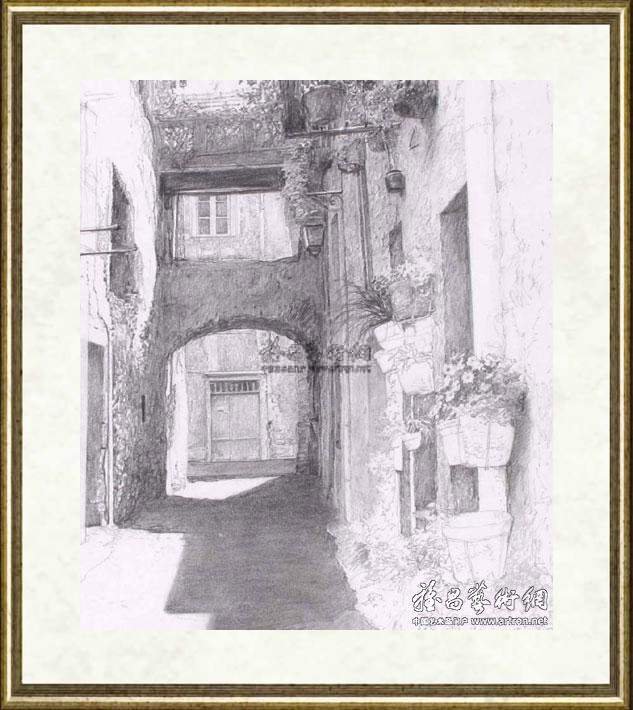 徐芒耀_素描作品风景07