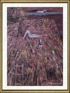 王上武_阿乌尼的村口-组画30