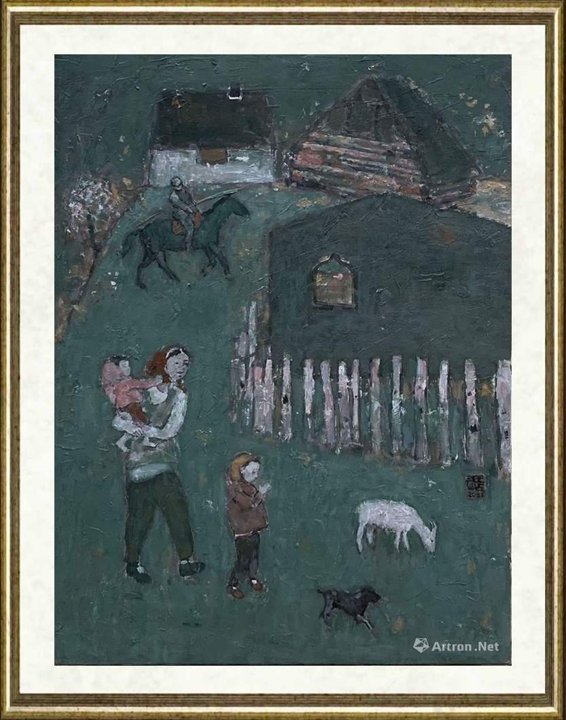 王上武_阿乌尼的村口-组画32