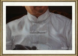 田雨鹭_《林宏》局部003坦培拉混合技法
