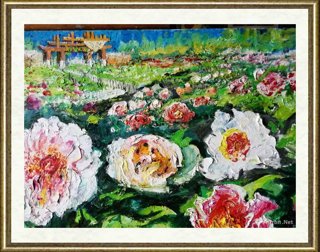 任梦璋_赏牡丹·唯有牡丹真国色，花开时节动京城（局部01）