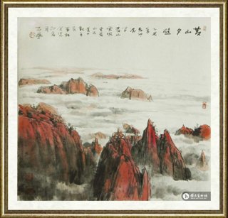 潘世勋_黄山夕照