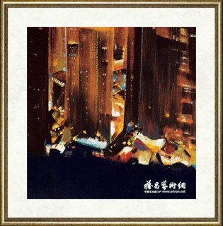 王昌楷_香港之夜（局部）