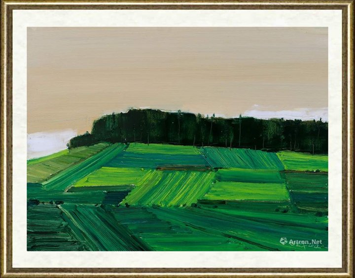 田卫平_鹤岗写生-村边的田地
