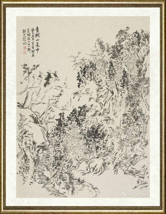 刘文哲_青城山道中