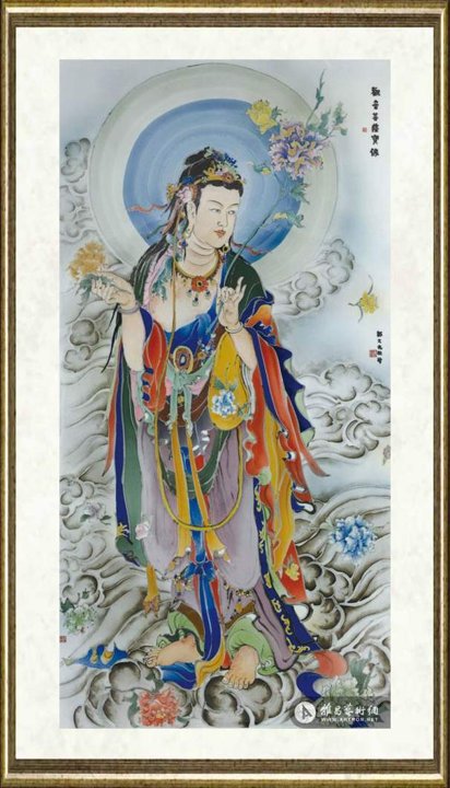 郭文光_观音菩萨宝像（瓷画）