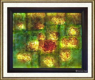 王建中_琉璃壁画·百花争艳