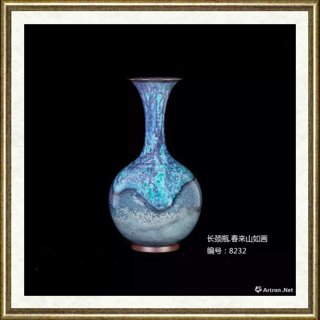 苗宗贤_长颈瓶·春来山如画