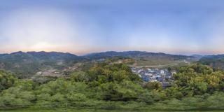 乡村_大河边村航拍_15